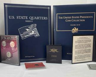 The U.S. Presidents Coin Collection volume one and two US state quarters series 2 1933 Saint Gauden
