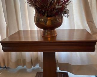 Wood Table Floral Centerpiece