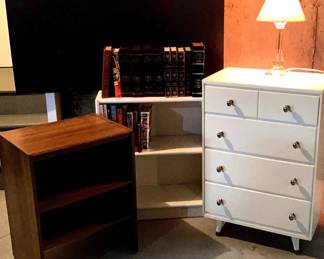 National Geographic Magazines,White Chest Of Drawers, White Book Shelf, Books 