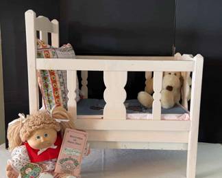 Cabbage Patch Doll, Wiid Doll Bed, Vintage Le Mutt Dog