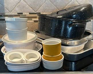 Corningware And Bakeware Lot