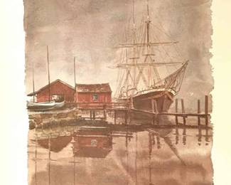  Misty Morn At Mystic by Paul N. Norton