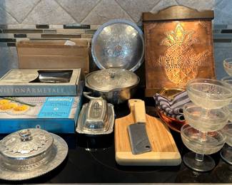 Metal And Glass Serve ware