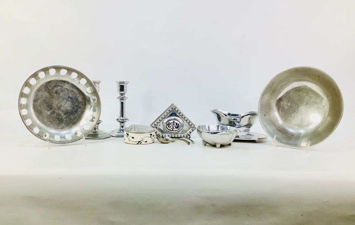 Nambe Bowl and Pewter Pieces