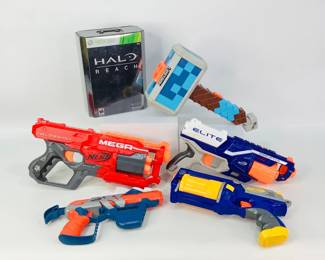 Xbox 360 Halo Reach and Nerf Guns