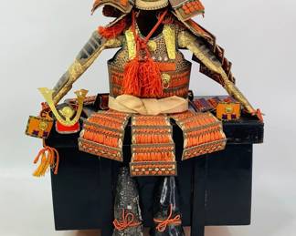 Japanese Samurai Yoroi Kabuto Doll Suit of Armour