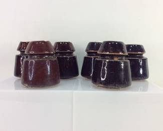Antique Brown Ceramic Glazed Insulators