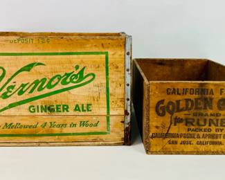  Vintage Wooden Crates