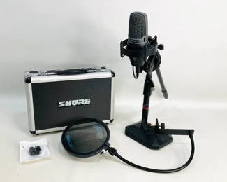 Shure Microphone, Stand and More