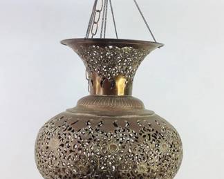 Moroccan Hanging Brass Lantern