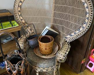 Fan Back Wicker Chair $ 160.00