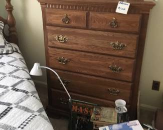 Dresser
Books on floor