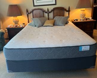Queen Bed Set with Headboard and Frame
