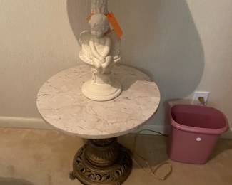 table & lamp