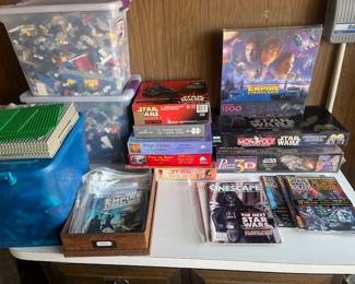 Legos, Star Wars Puzzles and Magazines