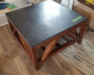 Slate top coffee table by Arhaus Furniture