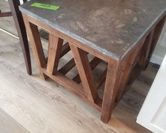 Slate top end table by Arhaus Furniture