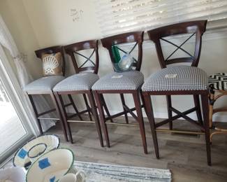 Stunning bar stools made by Vanguard Furniture