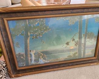 Antique Framed Print 'Even Song' by Merle Kennedy