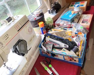 Notions, Threads and Fabrics.