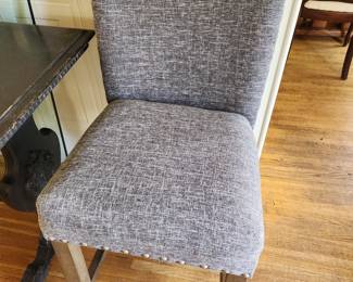 Two Grey High Chairs - Modern.