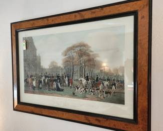 'The Meet at Badminton, 1847' by Henry Barraud framed print.
