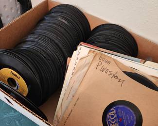 45's and 78's.