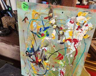 Several Original Abstract Oils.