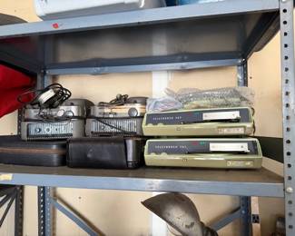 Vintage voice recorders, scribers