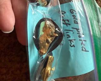 vintage cufflinks and tie clips