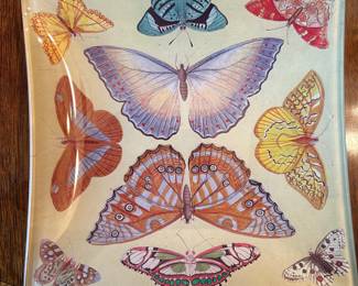 Signed John Derian Butterfly dish