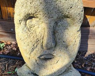 Antique stone garden art