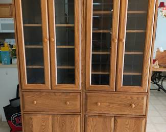 2-piece china hutch