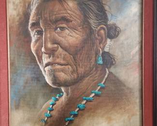 Original oil... Native Man
By Robert Becenti