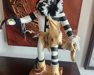 Kachina doll signed
