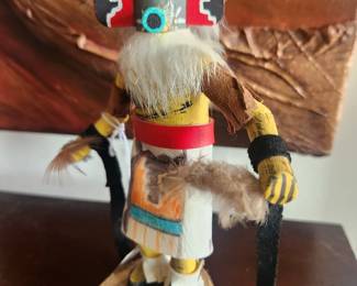 Kachina doll signed