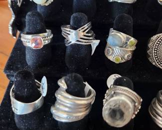 Costume rings and jewelry