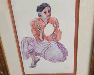 "The tortilla maker "by RC Gorman