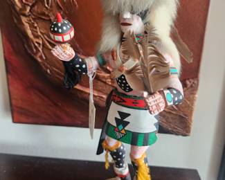 Kachina doll, signed