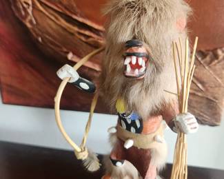 Kachina doll signed