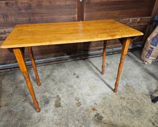 49 AntiqueFoldingWoodTable