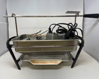 112 VintageFarberwareOpenHearthTabletopRotisserieBroiler
