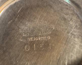 Gump's Weighted Sterling Silver Sugar & Creamer Set