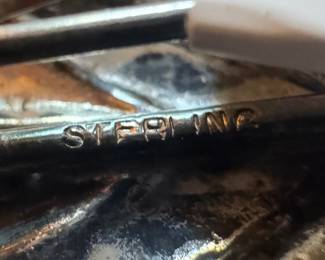 Sterling Silver Floral Pin