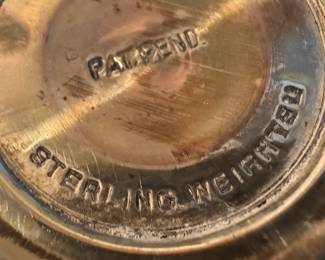 Weighted Sterling Silver Salt & Pepper Shakers