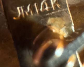 14K Gold Eagle Head / Snake Pin