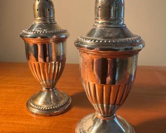 Weighted Sterling Silver Salt & Pepper Shakers