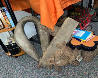 Antique horse collar & corn sheller