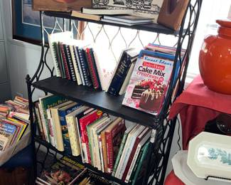 Rack full of great cookbooks!
