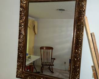Ornate wall mirror